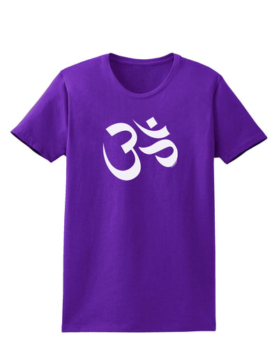 Om Symbol Womens Dark T-Shirt-TooLoud-Purple-X-Small-Davson Sales