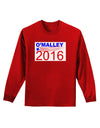 Omalley 2016 Adult Long Sleeve Dark T-Shirt-TooLoud-Red-Small-Davson Sales