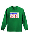 Omalley 2016 Adult Long Sleeve Dark T-Shirt-TooLoud-Kelly-Green-Small-Davson Sales