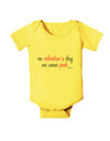 On Valentine's Day We Wear Pink Baby Romper Bodysuit by TooLoud-Baby Romper-TooLoud-Yellow-06-Months-Davson Sales