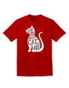 One Cat Short Of A Crazy Cat Lady Adult Dark T-Shirt-Mens T-Shirt-TooLoud-Red-Small-Davson Sales