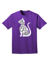 One Cat Short Of A Crazy Cat Lady Adult Dark T-Shirt-Mens T-Shirt-TooLoud-Purple-Small-Davson Sales