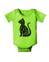 One Cat Short Of A Crazy Cat Lady Baby Romper Bodysuit-Baby Romper-TooLoud-Lime-Green-06-Months-Davson Sales