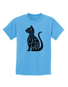 One Cat Short Of A Crazy Cat Lady Childrens T-Shirt-Childrens T-Shirt-TooLoud-Aquatic-Blue-X-Small-Davson Sales