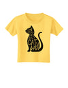 One Cat Short Of A Crazy Cat Lady Toddler T-Shirt-Toddler T-Shirt-TooLoud-Yellow-2T-Davson Sales