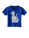 One Cat Short Of A Crazy Cat Lady Toddler T-Shirt Dark-Toddler T-Shirt-TooLoud-Red-2T-Davson Sales