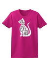 One Cat Short Of A Crazy Cat Lady Womens Dark T-Shirt-TooLoud-Hot-Pink-Small-Davson Sales