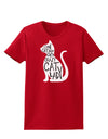 One Cat Short Of A Crazy Cat Lady Womens Dark T-Shirt-TooLoud-Red-X-Small-Davson Sales