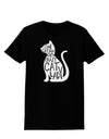 One Cat Short Of A Crazy Cat Lady Womens Dark T-Shirt-TooLoud-Black-X-Small-Davson Sales