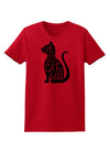 One Cat Short Of A Crazy Cat Lady Womens T-Shirt-Womens T-Shirt-TooLoud-Red-X-Small-Davson Sales