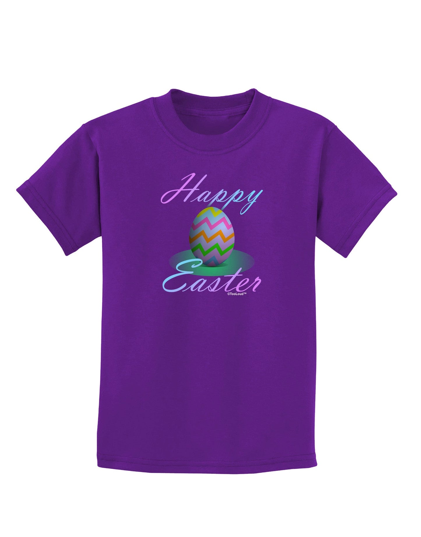One Happy Easter Egg Childrens Dark T-Shirt-Childrens T-Shirt-TooLoud-Purple-X-Small-Davson Sales