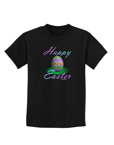 One Happy Easter Egg Childrens Dark T-Shirt