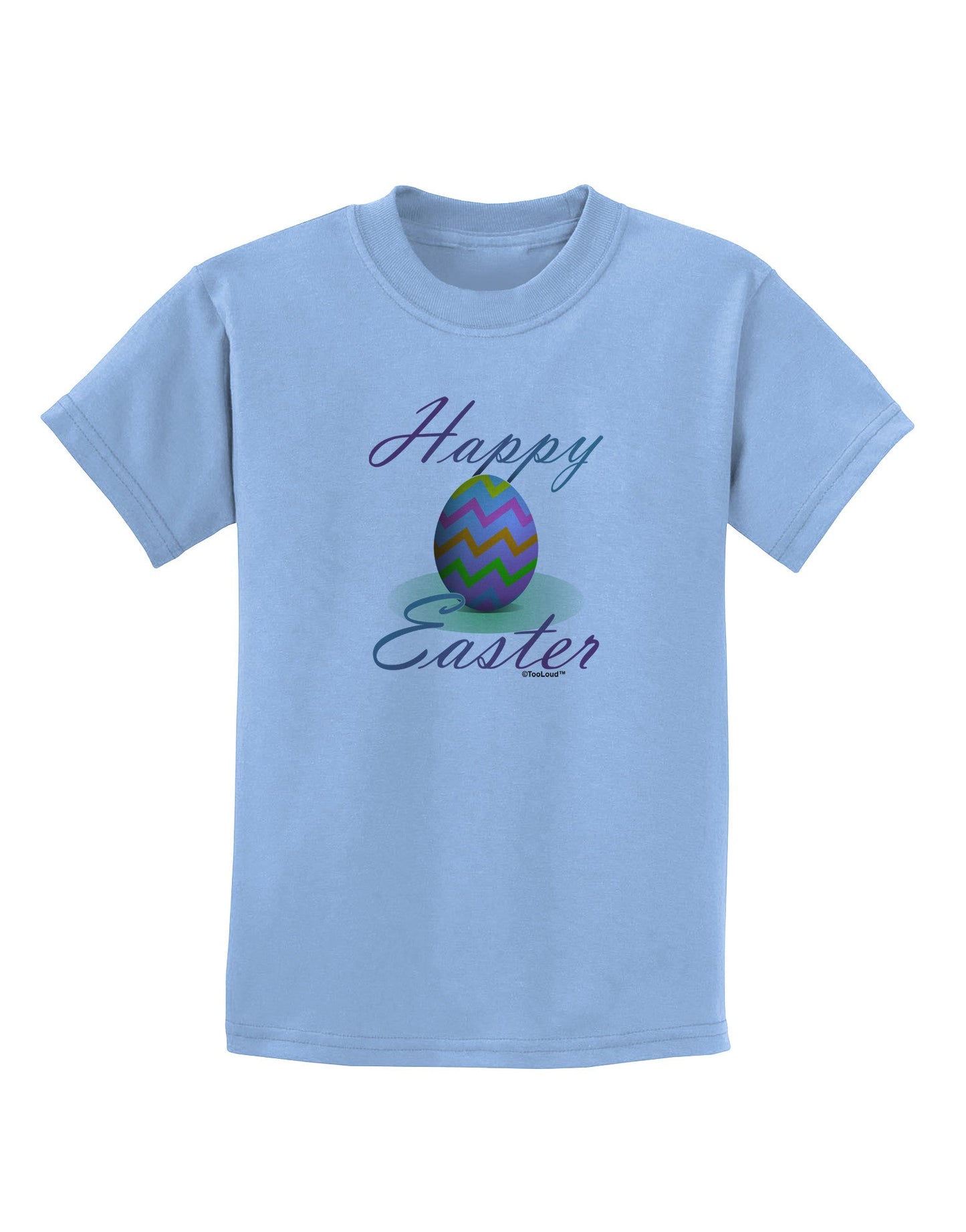 One Happy Easter Egg Childrens T-Shirt-Childrens T-Shirt-TooLoud-Light-Blue-X-Small-Davson Sales