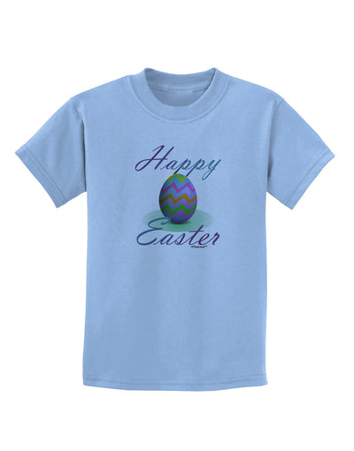 One Happy Easter Egg Childrens T-Shirt-Childrens T-Shirt-TooLoud-Light-Blue-X-Small-Davson Sales