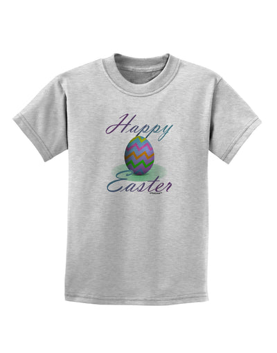 One Happy Easter Egg Childrens T-Shirt-Childrens T-Shirt-TooLoud-AshGray-X-Small-Davson Sales