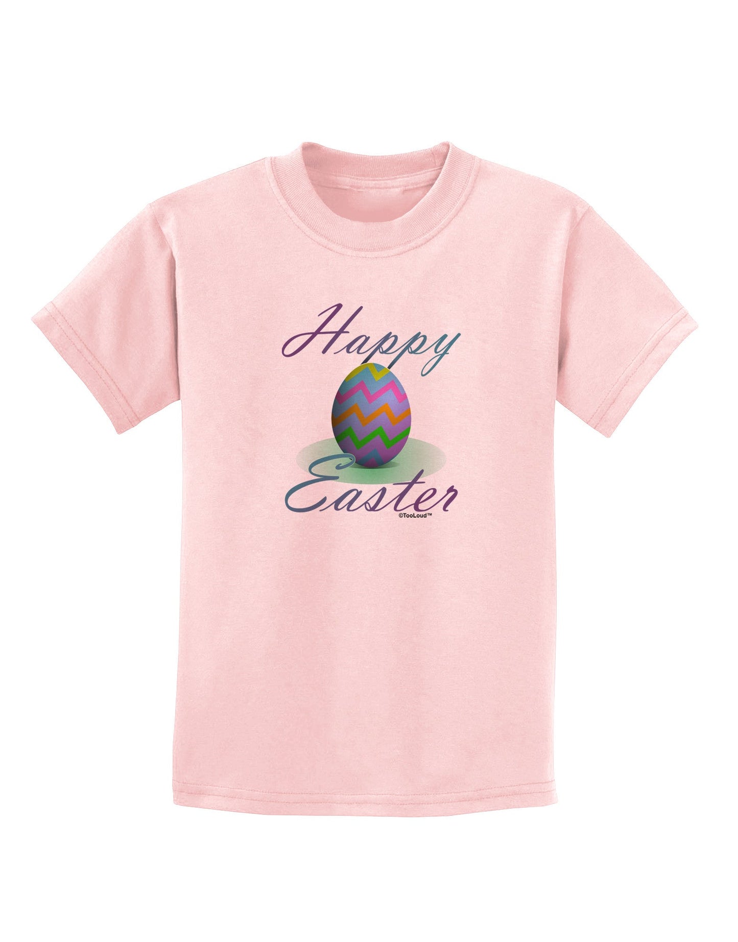 One Happy Easter Egg Childrens T-Shirt-Childrens T-Shirt-TooLoud-PalePink-X-Small-Davson Sales