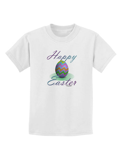 One Happy Easter Egg Childrens T-Shirt-Childrens T-Shirt-TooLoud-White-X-Small-Davson Sales