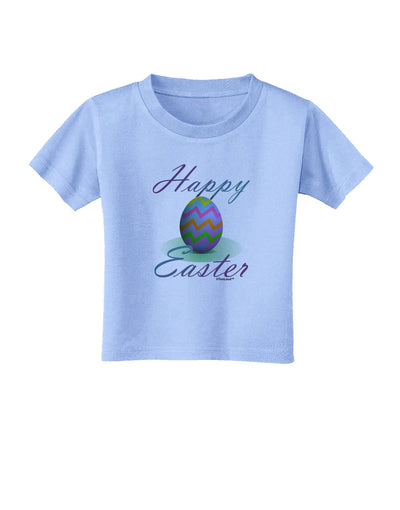 One Happy Easter Egg Toddler T-Shirt-Toddler T-Shirt-TooLoud-Aquatic-Blue-2T-Davson Sales