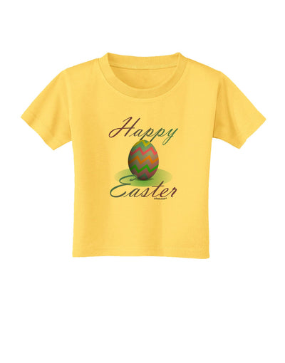 One Happy Easter Egg Toddler T-Shirt-Toddler T-Shirt-TooLoud-Yellow-2T-Davson Sales