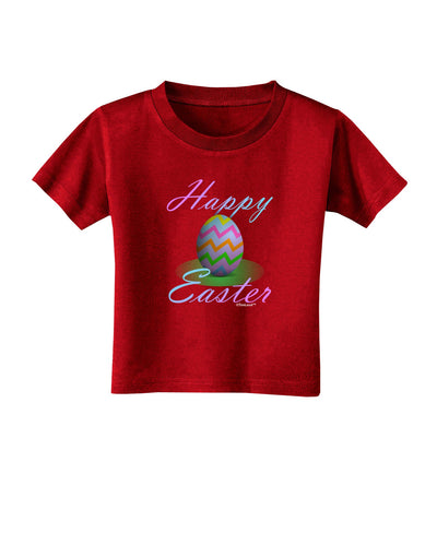 One Happy Easter Egg Toddler T-Shirt Dark-Toddler T-Shirt-TooLoud-Red-2T-Davson Sales