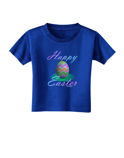 One Happy Easter Egg Toddler T-Shirt Dark-Toddler T-Shirt-TooLoud-Royal-Blue-2T-Davson Sales