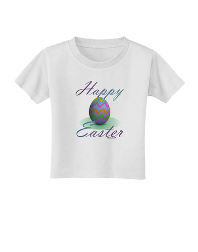 One Happy Easter Egg Toddler T-Shirt-Toddler T-Shirt-TooLoud-White-2T-Davson Sales