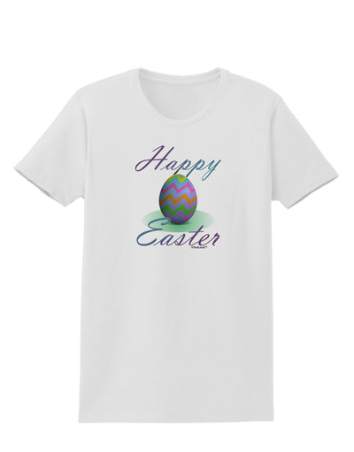 One Happy Easter Egg Womens T-Shirt-Womens T-Shirt-TooLoud-White-X-Small-Davson Sales