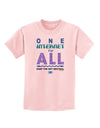 One Internet For All Keep The Net Neutral Childrens T-Shirt-Childrens T-Shirt-TooLoud-PalePink-X-Small-Davson Sales