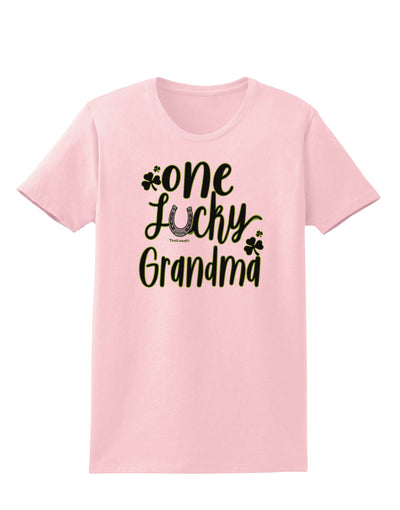 One Lucky Grandma Shamrock Womens T-Shirt-Womens T-Shirt-TooLoud-PalePink-X-Small-Davson Sales