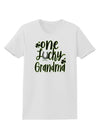 One Lucky Grandma Shamrock Womens T-Shirt-Womens T-Shirt-TooLoud-White-X-Small-Davson Sales