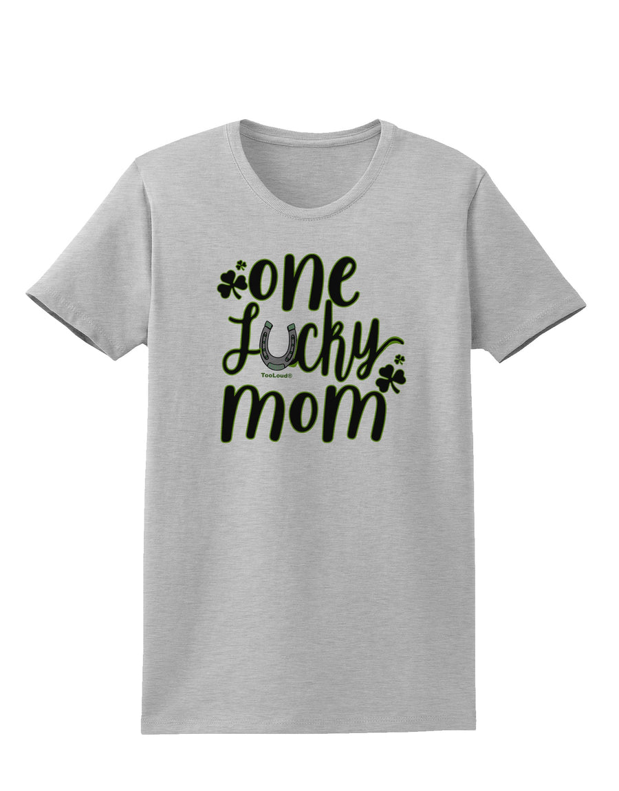 One Lucky Mom Shamrock Womens T-Shirt-Womens T-Shirt-TooLoud-White-X-Small-Davson Sales
