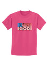 One Nation Under God Childrens Dark T-Shirt-Childrens T-Shirt-TooLoud-Sangria-X-Small-Davson Sales