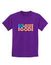 One Nation Under God Childrens Dark T-Shirt-Childrens T-Shirt-TooLoud-Purple-X-Small-Davson Sales