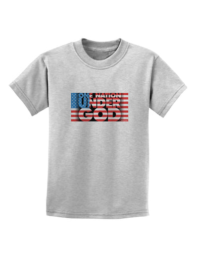 One Nation Under God Childrens T-Shirt-Childrens T-Shirt-TooLoud-AshGray-X-Small-Davson Sales