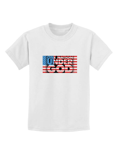 One Nation Under God Childrens T-Shirt-Childrens T-Shirt-TooLoud-White-X-Small-Davson Sales