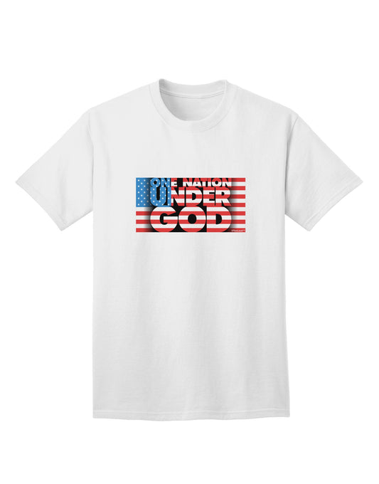 One Nation Under God Premium Adult T-Shirt - Exclusively for the Patriotic Fashion Enthusiast-Mens T-shirts-TooLoud-White-Small-Davson Sales