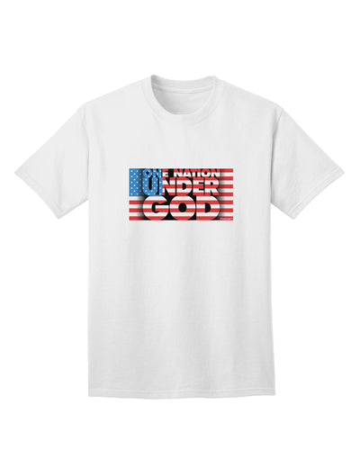 One Nation Under God Premium Adult T-Shirt - Exclusively for the Patriotic Fashion Enthusiast-Mens T-shirts-TooLoud-White-Small-Davson Sales