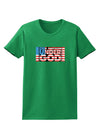 One Nation Under God Womens Dark T-Shirt-TooLoud-Kelly-Green-X-Small-Davson Sales