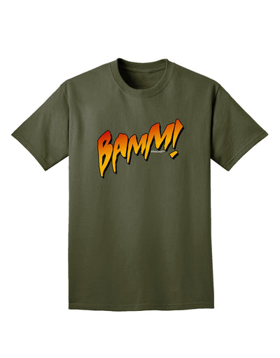 Onomatopoeia BAMM Adult Dark T-Shirt-Mens T-Shirt-TooLoud-Military-Green-Small-Davson Sales