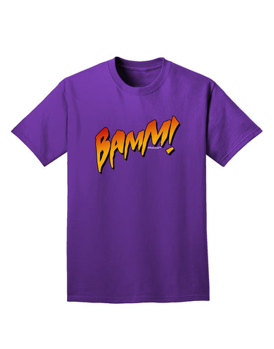 Onomatopoeia BAMM Adult Dark T-Shirt-Mens T-Shirt-TooLoud-Purple-Small-Davson Sales