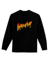 Onomatopoeia BAMM Adult Long Sleeve Dark T-Shirt-TooLoud-Black-Small-Davson Sales