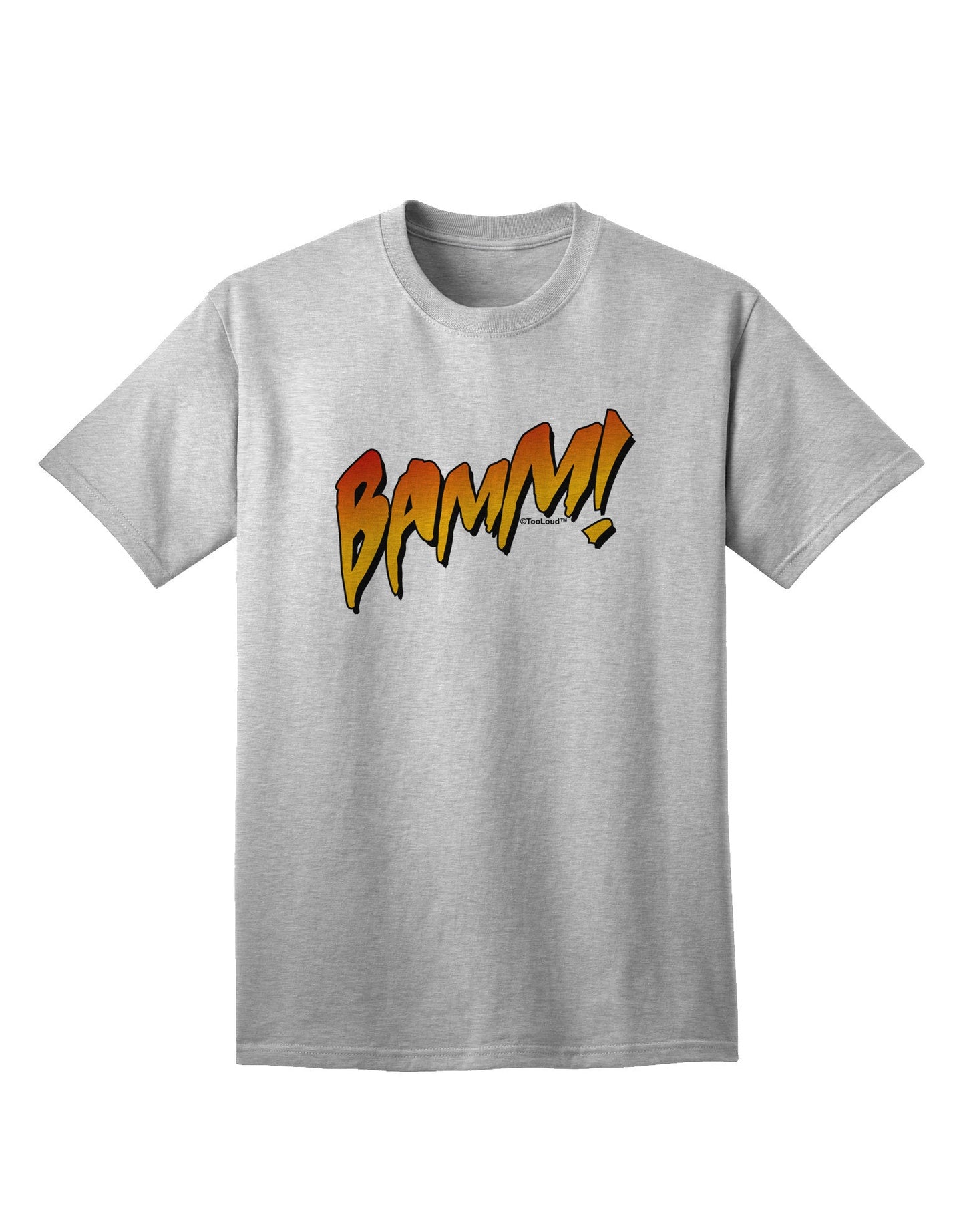 Onomatopoeia BAMM Adult T-Shirt-Mens T-Shirt-TooLoud-AshGray-Small-Davson Sales
