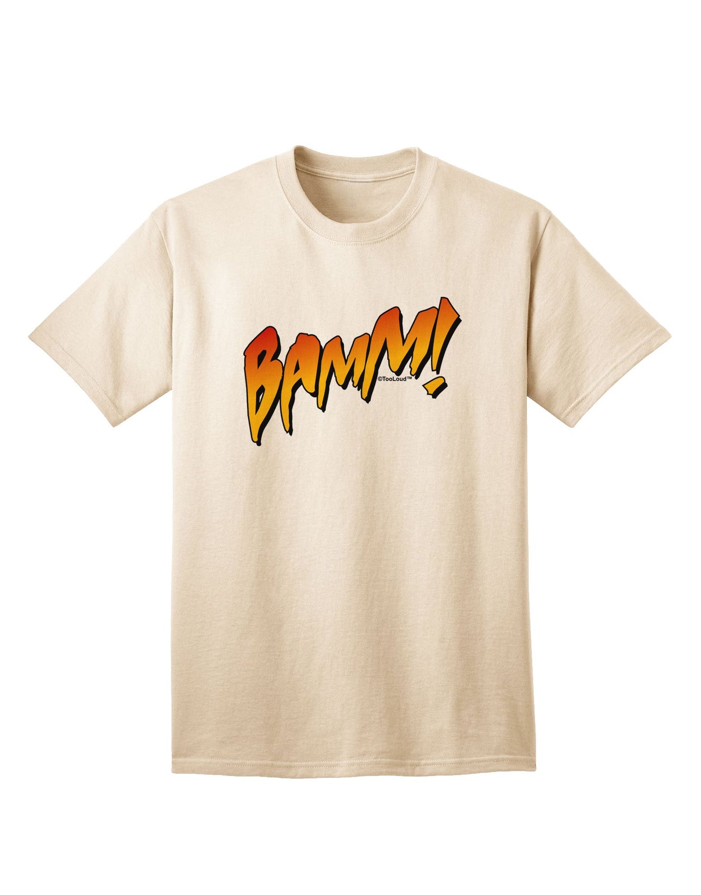 Onomatopoeia BAMM Adult T-Shirt-Mens T-Shirt-TooLoud-Natural-Small-Davson Sales