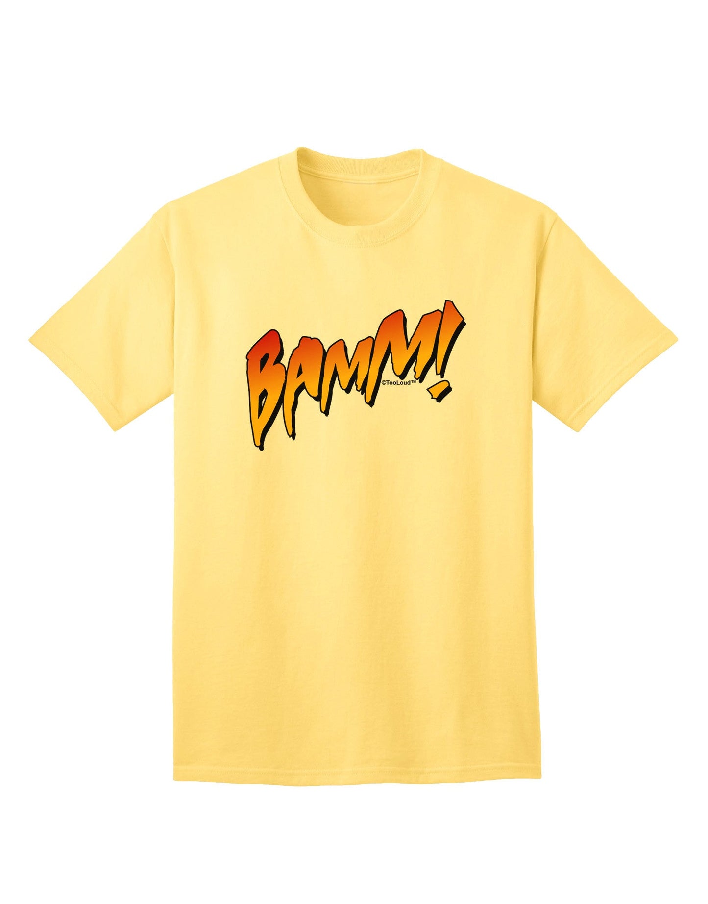 Onomatopoeia BAMM Adult T-Shirt-Mens T-Shirt-TooLoud-Yellow-Small-Davson Sales