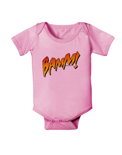 Onomatopoeia BAMM Baby Romper Bodysuit-Baby Romper-TooLoud-Light-Pink-06-Months-Davson Sales