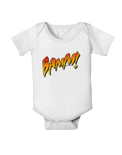 Onomatopoeia BAMM Baby Romper Bodysuit-Baby Romper-TooLoud-White-06-Months-Davson Sales