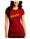 Onomatopoeia BAMM Juniors Crew Dark T-Shirt-T-Shirts Juniors Tops-TooLoud-Red-Juniors Fitted Small-Davson Sales