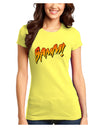 Onomatopoeia BAMM Juniors T-Shirt-Womens Juniors T-Shirt-TooLoud-Yellow-Juniors Fitted X-Small-Davson Sales