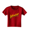 Onomatopoeia BAMM Toddler T-Shirt Dark-Toddler T-Shirt-TooLoud-Red-2T-Davson Sales