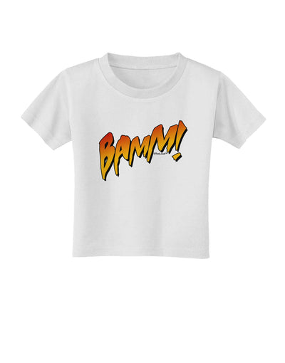 Onomatopoeia BAMM Toddler T-Shirt-Toddler T-Shirt-TooLoud-White-2T-Davson Sales